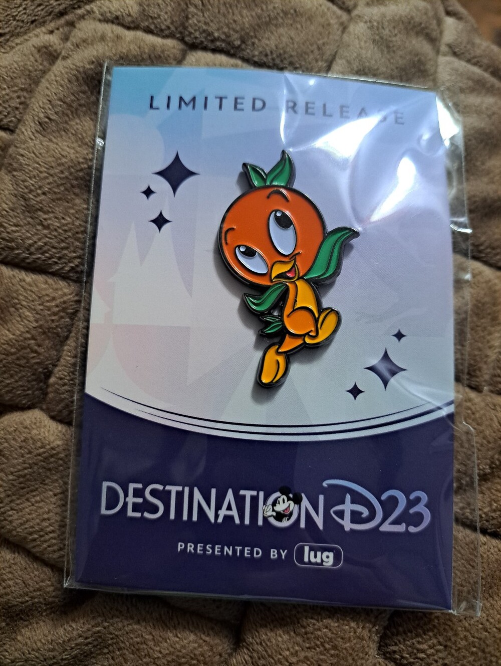 Disney Orange Bird Enamel Pin.  Limited Release. Presented By Lug